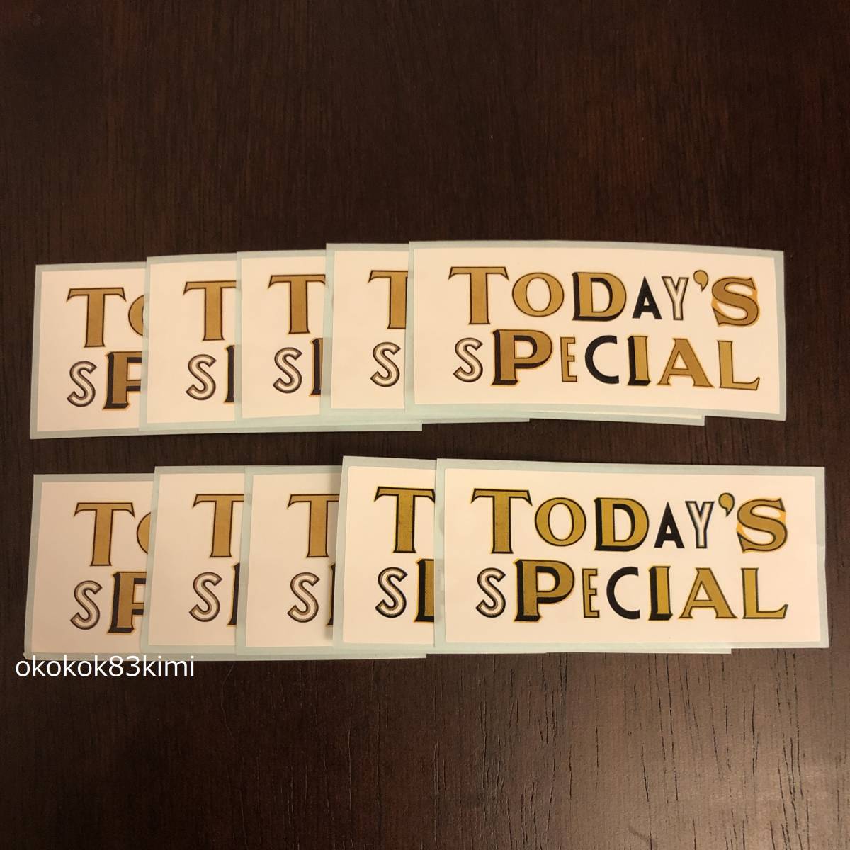  prompt decision * Today z special today\'s special sticker 10 pieces set seal not for sale 