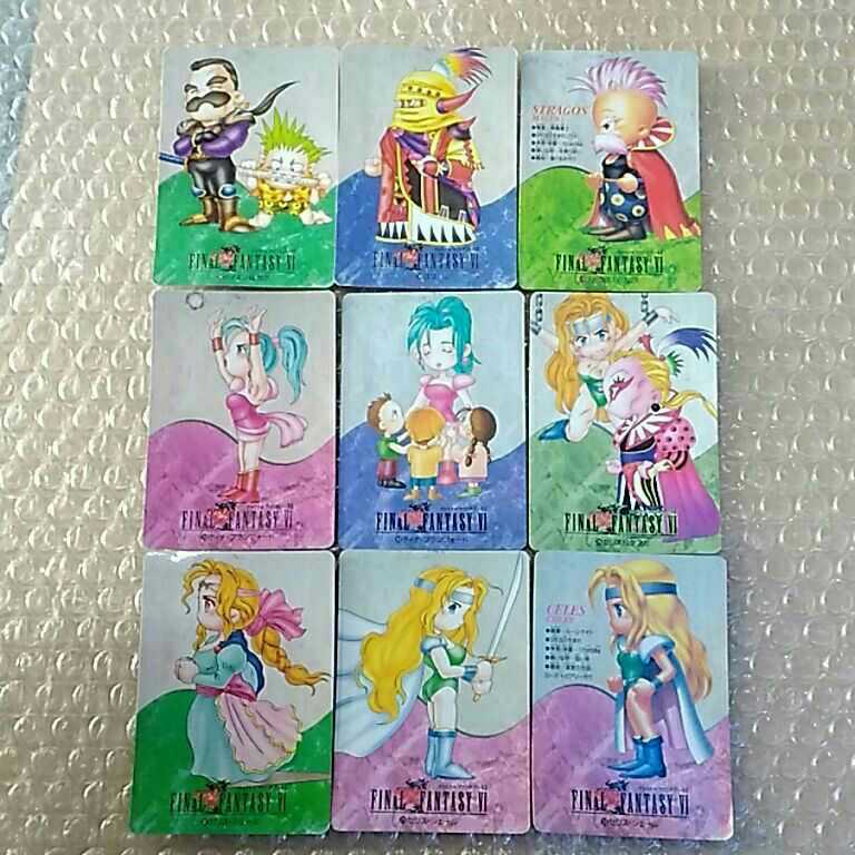  Final Fantasy 6 card 9 sheets N3[ used ]