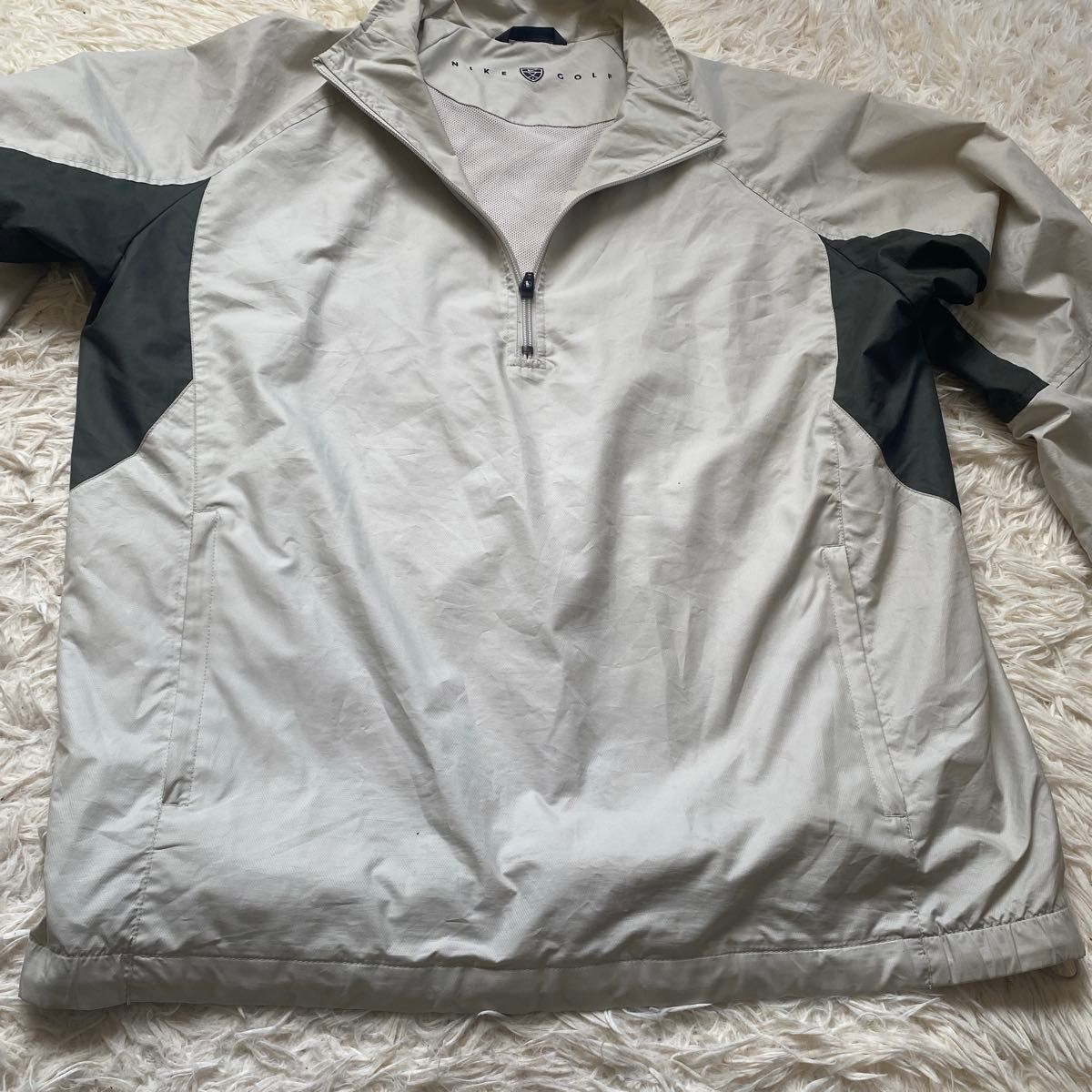 NIKE GOLFナイキゴルフ ハーフジップ半袖ナイロンジャケット L NIKE GOLFナイキゴルフ ハーフジップ半袖ナイロンジャケット L