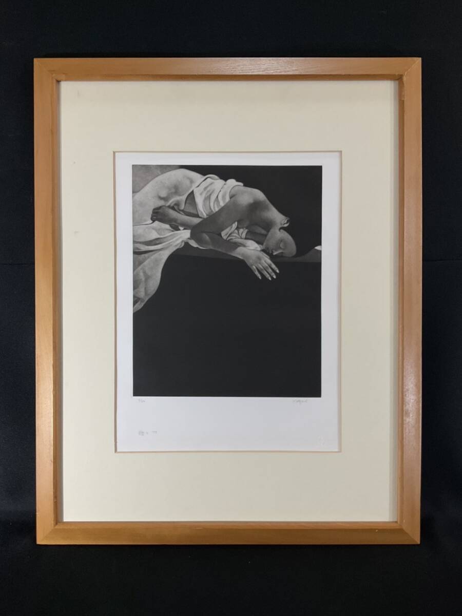 真作□銅版画□斎藤カオル□『睡り』□1975年□希少限定本人 真作□銅版画□斎藤カオル□『睡り』□1975年□希少限定本人