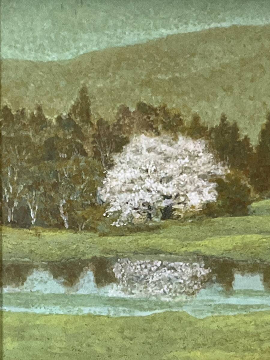 真作□日本画□佐々木曜□『春』□共シール □日展会員 外務大臣 真作□日本画□佐々木曜□『春』□共シール □日展会員 外務大臣