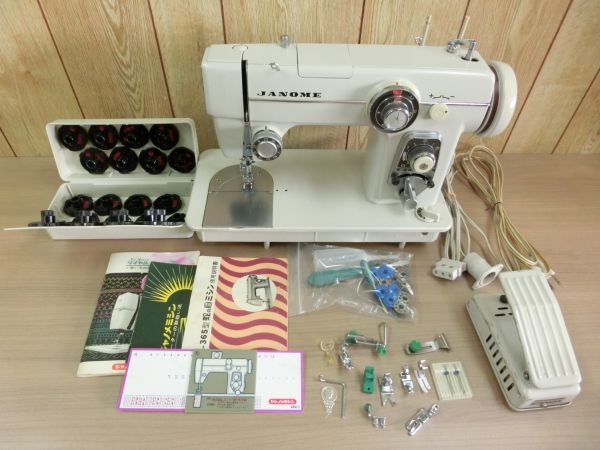 動作保証●JANOME ジャノメ M-105 ミシン M-105 MODEL680 レトロミシン 模様カム レトロ昭和 飾り縫い ジャノメ