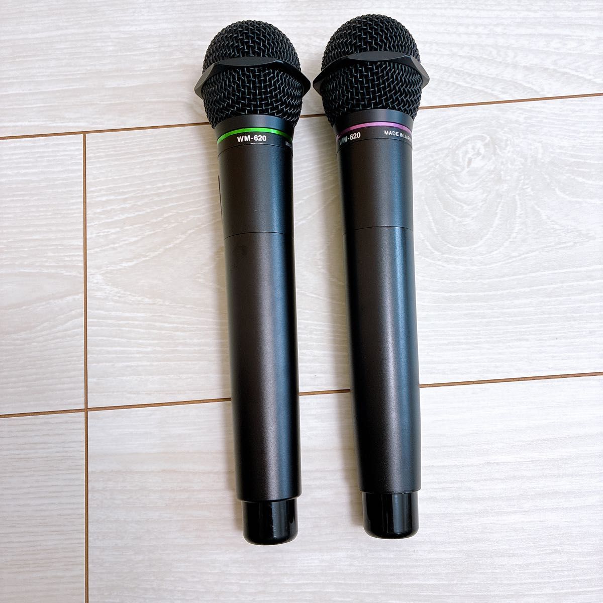 JOYSOUND WM-620 2点 赤外線ワイヤレスマイク 2本セット ジョイ JOYSOUND WM-620 2点 赤外線ワイヤレスマイク 2本セット ジョイ