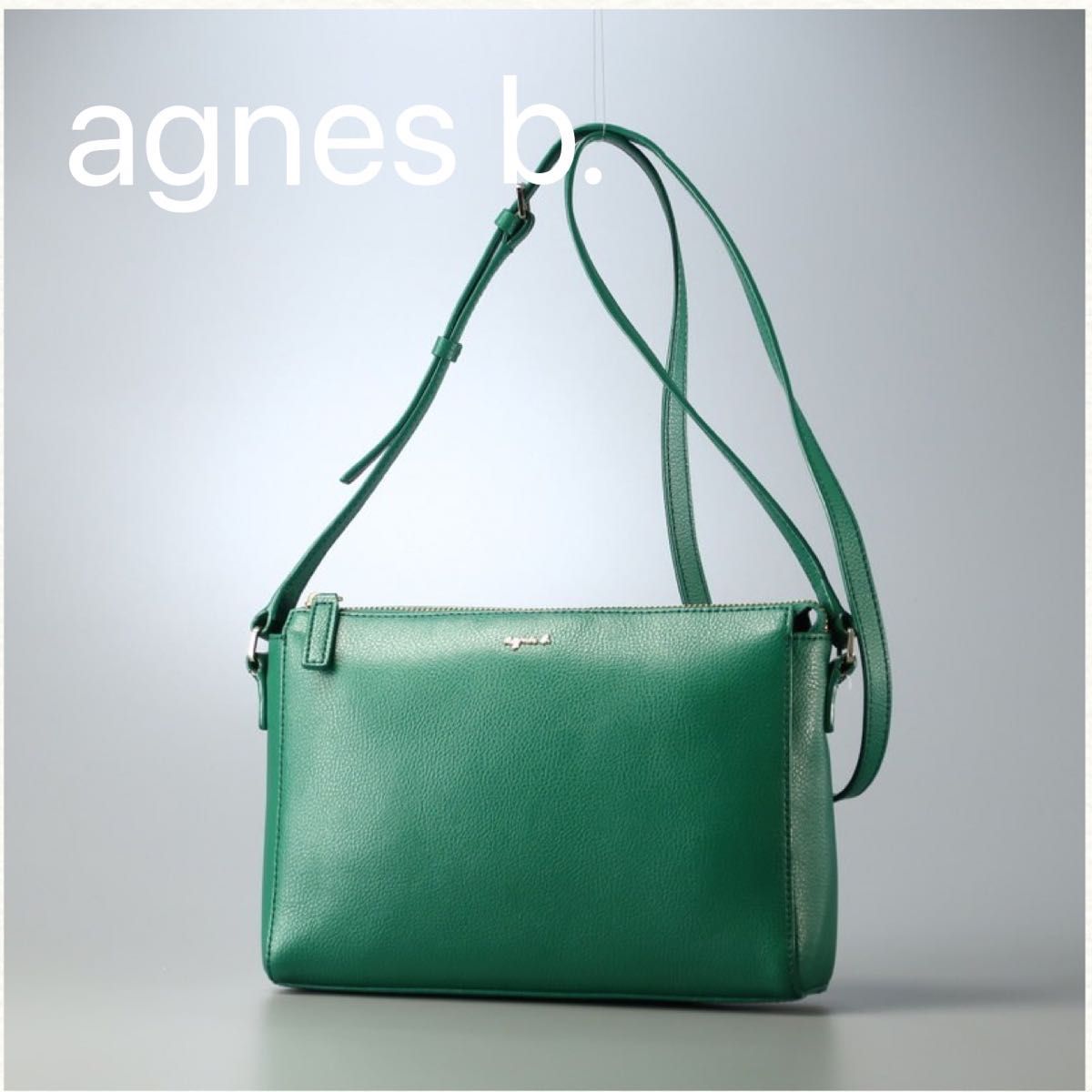 極美品 未使用級 agnes b アニエスベー レザーショルダーバッグ 極美品 未使用級 agnes b アニエスベー レザーショルダーバッグ