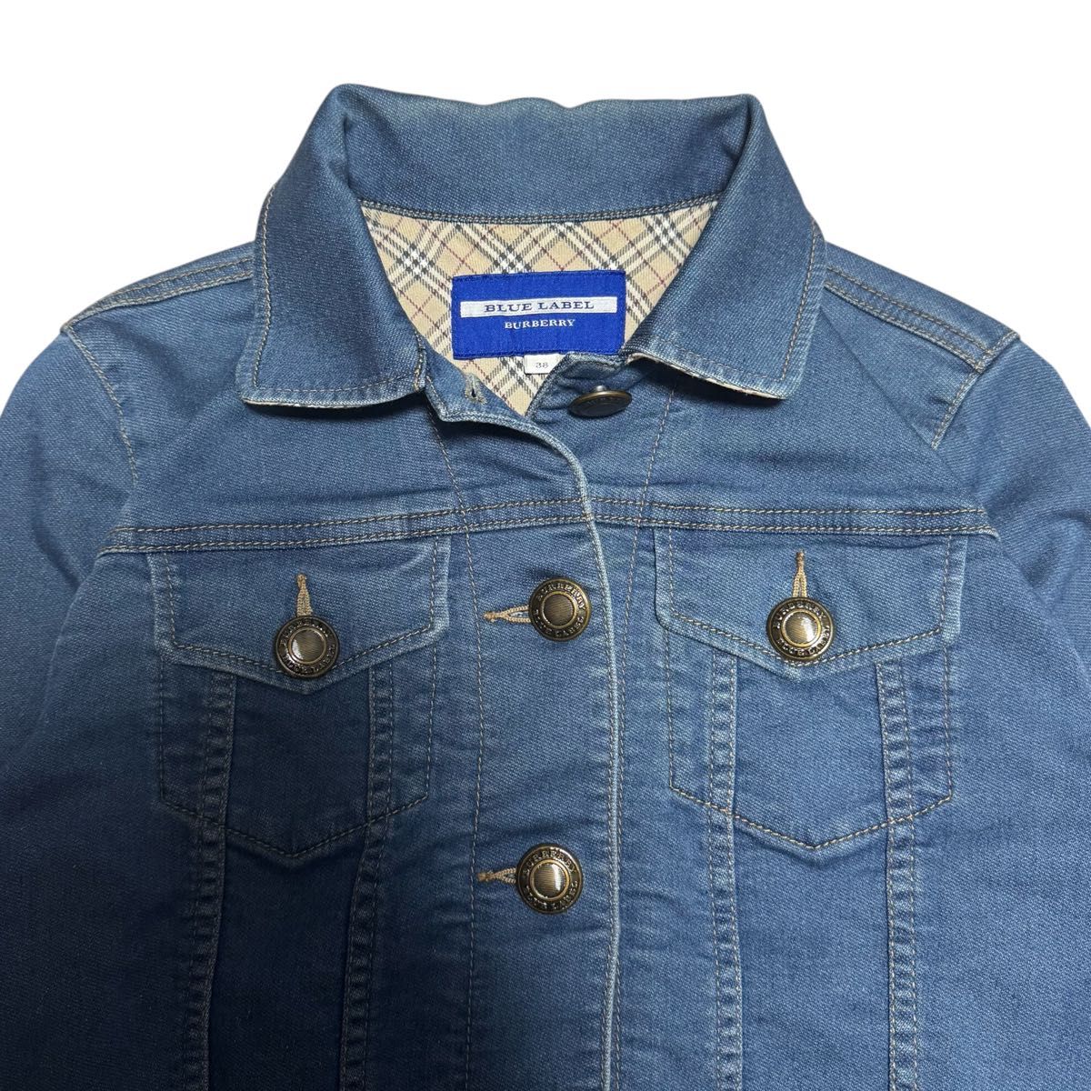 BURBERRY BLUELABEL バーバリーブルーレーベル ソフト デニム BURBERRY BLUELABEL バーバリーブルーレーベル ソフト デニム