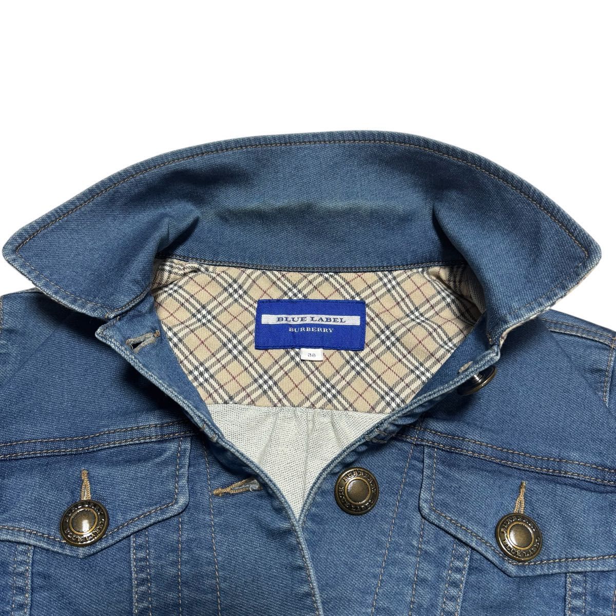 BURBERRY BLUELABEL バーバリーブルーレーベル ソフト デニム BURBERRY BLUELABEL バーバリーブルーレーベル ソフト デニム