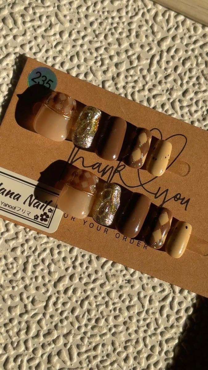 No.235 ネイルチップ サイズxs デザインネイル 現品 ニュアンス ジェルネイルチップ