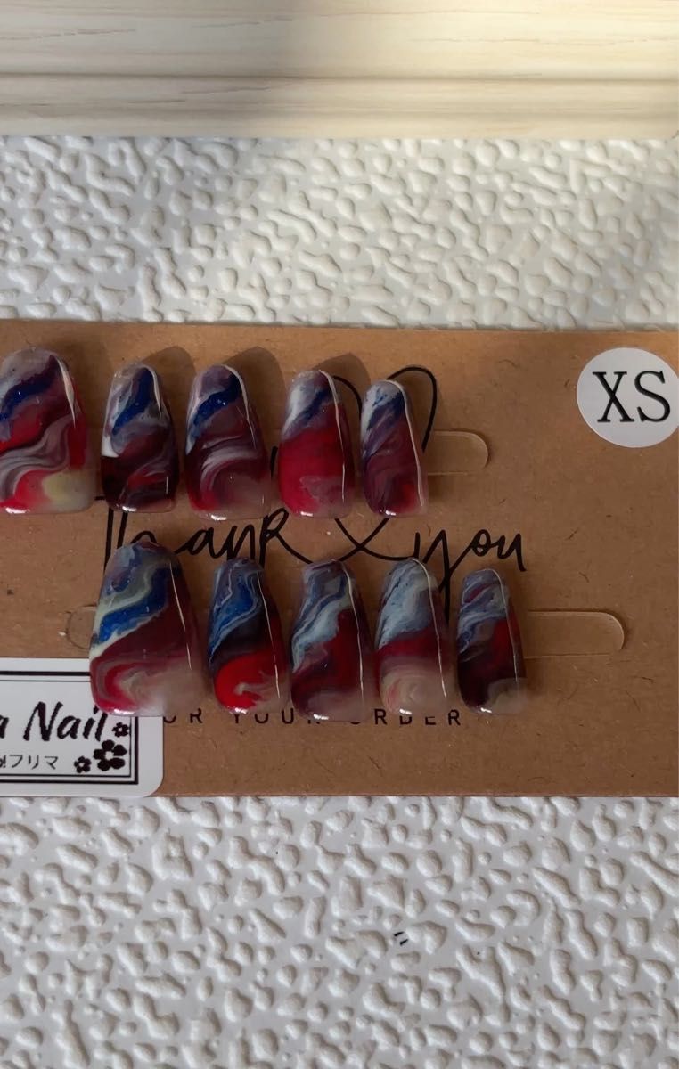 No.296 ネイルチップ サイズxs デザインネイル 現品 ニュアンスネイル