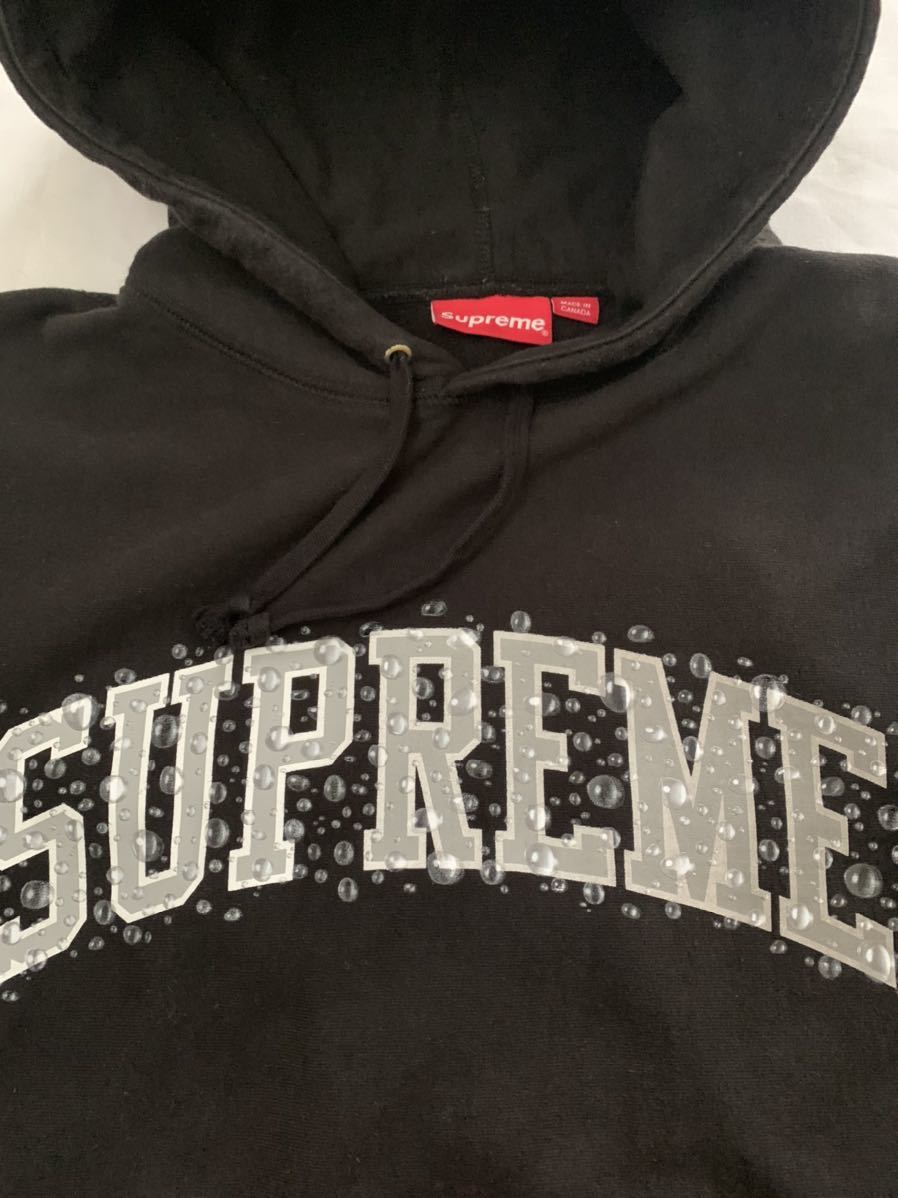 【送料無料】Supreme シュプリーム　アーチロゴパーカー　18AW Water Arc Logo Hooded Sweat shirt サイズM ブラック　　定価26000円+税_画像3