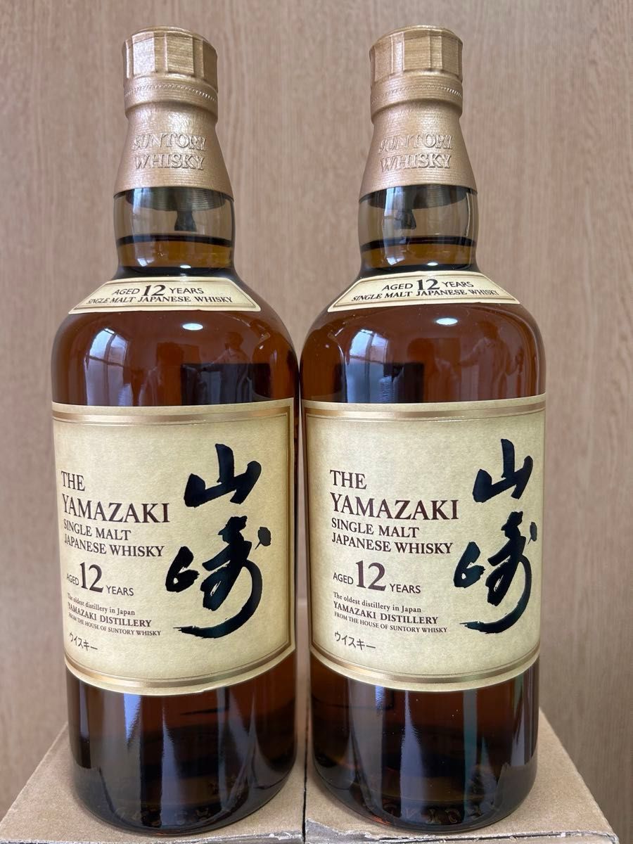 サントリー 山崎 12年 2本セット シングルモルト ウイスキー(箱1 サントリー 山崎 12年 2本セット シングルモルト ウイスキー(箱1