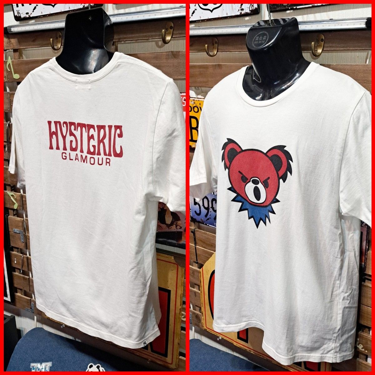 HYSTERIC GLAMOUR ヒステリックグラマー デッドベア プリント HYSTERIC GLAMOUR ヒステリックグラマー デッドベア プリント