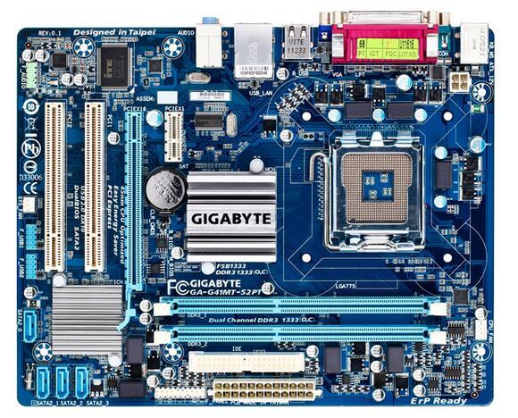 中古動作品 GIGABYTE GA-G41MT-S2PT マザーボード Intel G41 LGA 775 MicroATX DDR3