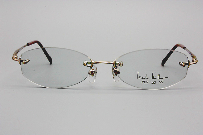 【未使用・新品】HOYA hicole hiller eyewear ヒコル ヒラー ツーポイント NML015 53□17 135 WPBS MADE IN JAPAN HH-04_画像1