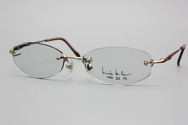 【未使用・新品】HOYA hicole hiller eyewear ヒコル ヒラー ツーポイント NML015 53□17 135 WPBS MADE IN JAPAN HH-04_画像3