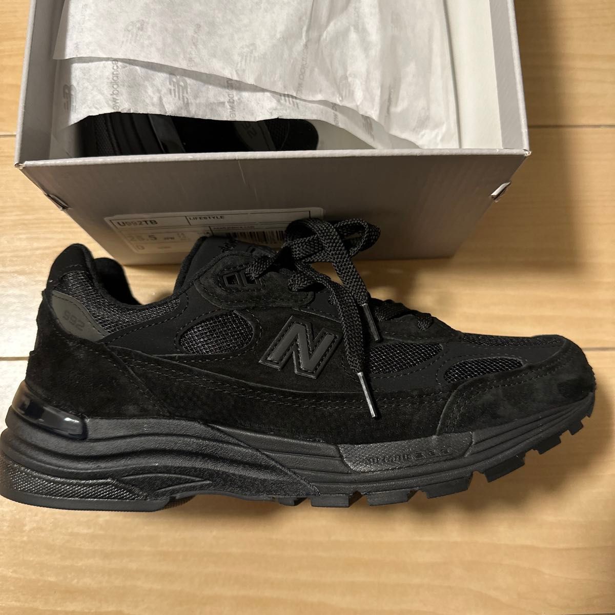 New Balance U992TB 25 5cm トリプルブラック ニューバランス New Balance U992TB 25 5cm トリプルブラック ニューバランス
