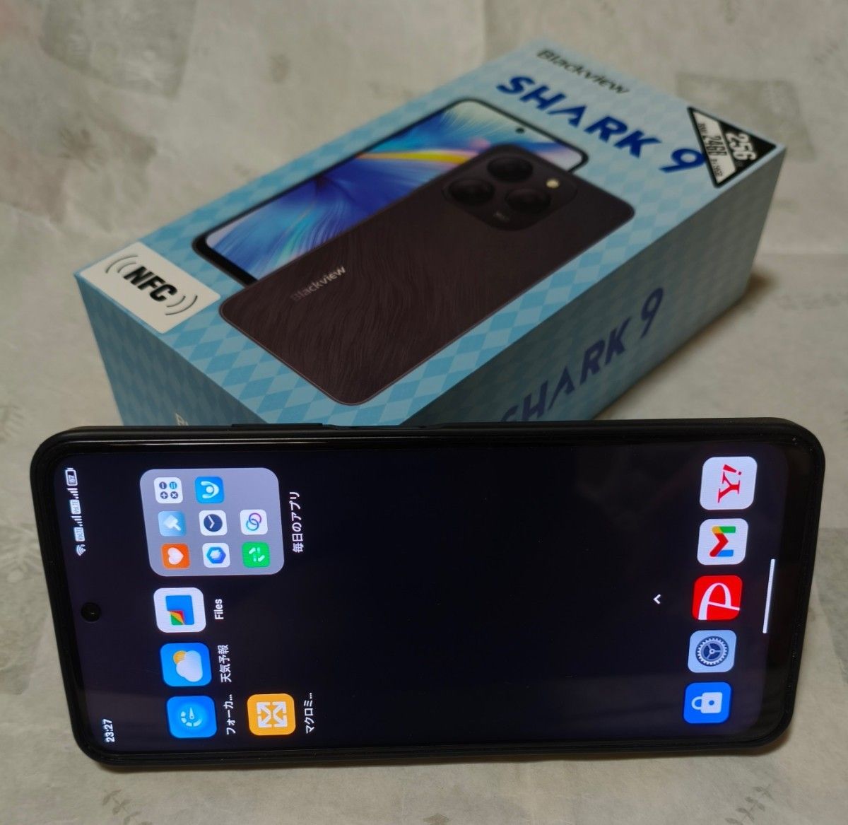 Blackview SHARK 9 Color Feather Black 8GB(+拡張16GB)/256GB Blackview SHARK 9 Color Feather Black 8GB(+拡張16GB)/256GB