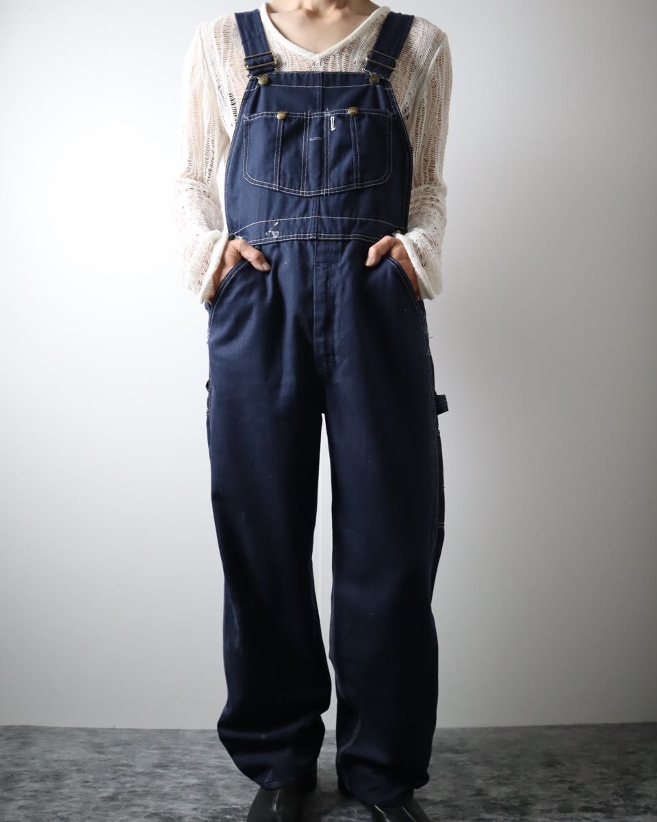 70s SEARS シアーズ ワイド ルーズ デニム オーバーオール 70s SEARS シアーズ ワイド ルーズ デニム オーバーオール