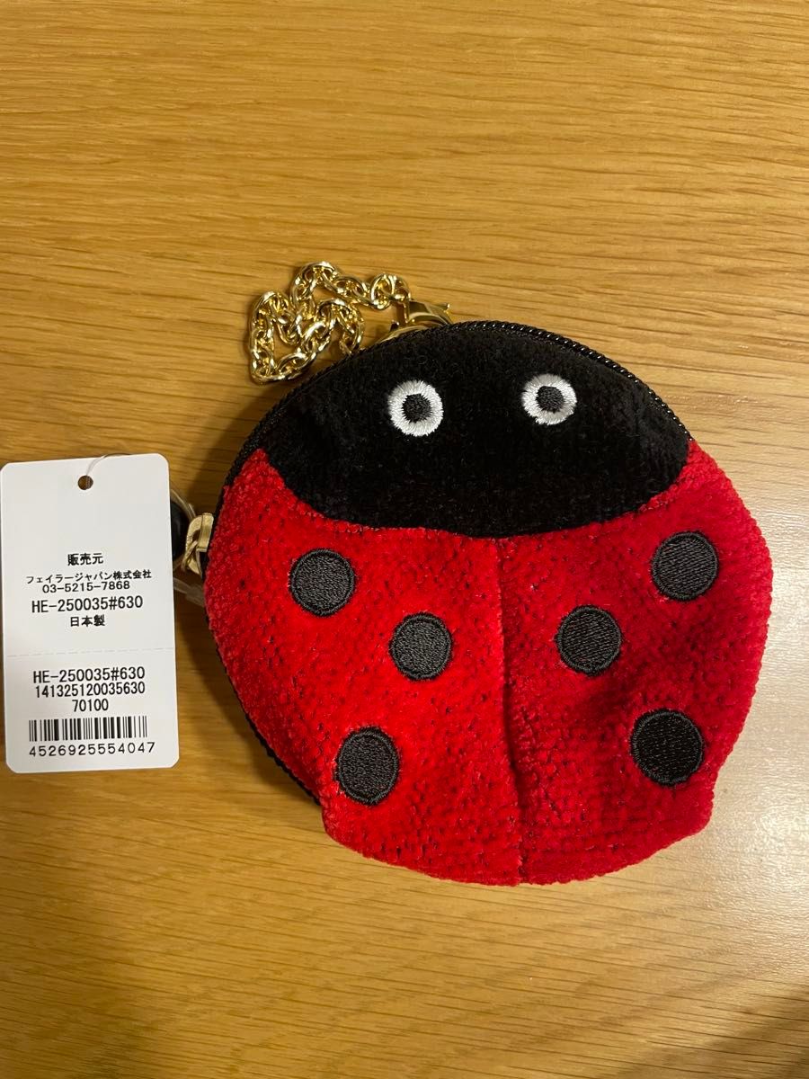 フェイラー ぬいぐるみ チャーム ポーチ テントウムシ 銀座本店 フェイラー ぬいぐるみ チャーム ポーチ テントウムシ 銀座本店