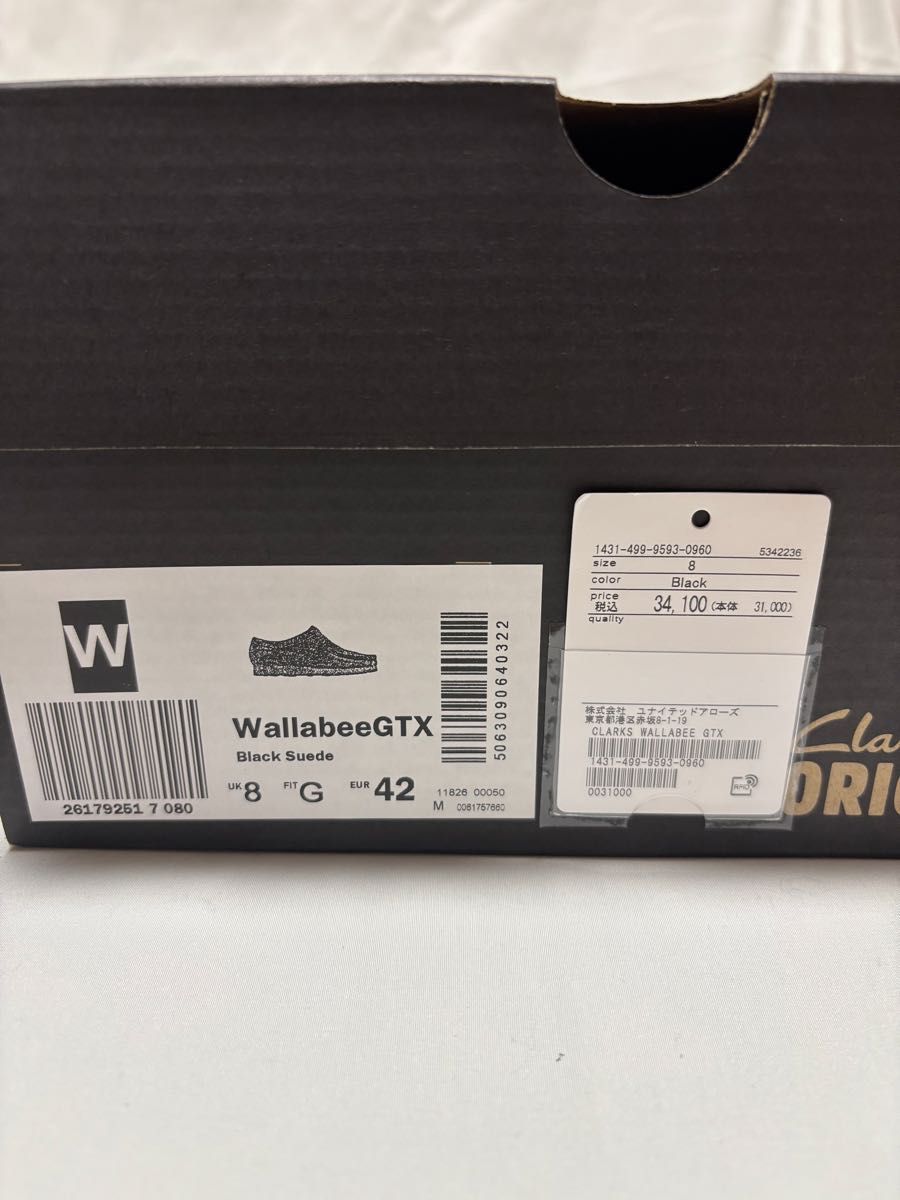 新品 Clarks Wallabee GTX UK8 26 0cm 国内正規品 クラークス 新品 Clarks Wallabee GTX UK8 26 0cm 国内正規品 クラークス