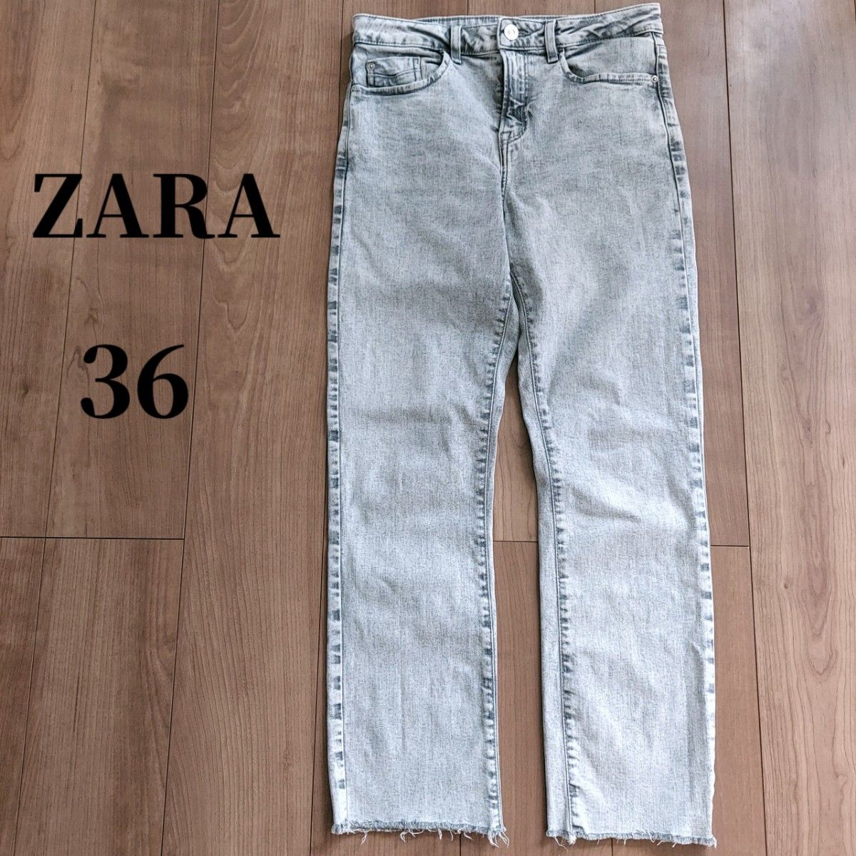 ZARA】ザラ ストレートデニム ジーンズ サイズ36 グレー|Yahoo ZARA】ザラ ストレートデニム ジーンズ サイズ36 グレー|Yahoo