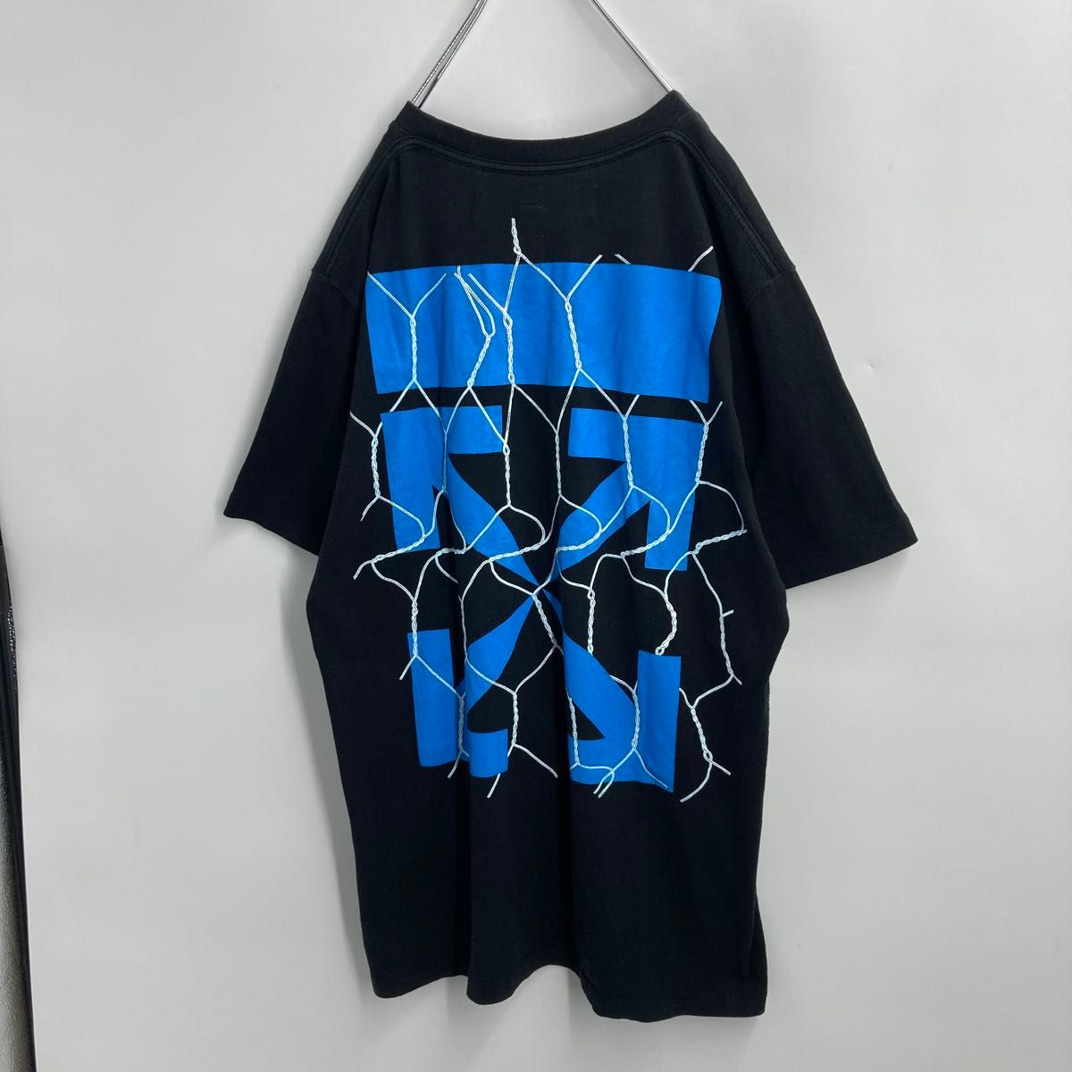 レアデザイン】希少XL オフホワイト クロスアロー フェンス 金網 レアデザイン】希少XL オフホワイト クロスアロー フェンス 金網