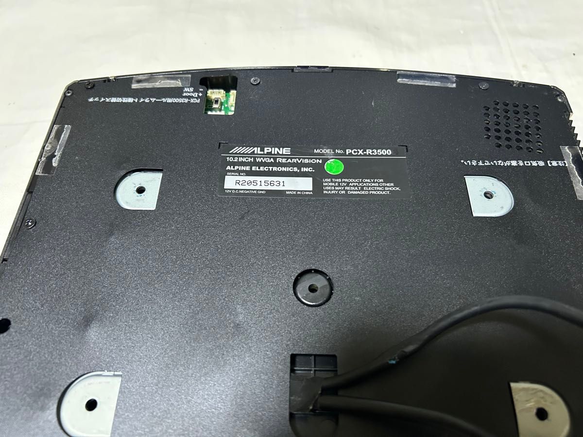 アルパイン 10 2インチ フリップダウンモニター PCX-R3500 アルパイン 10 2インチ フリップダウンモニター PCX-R3500