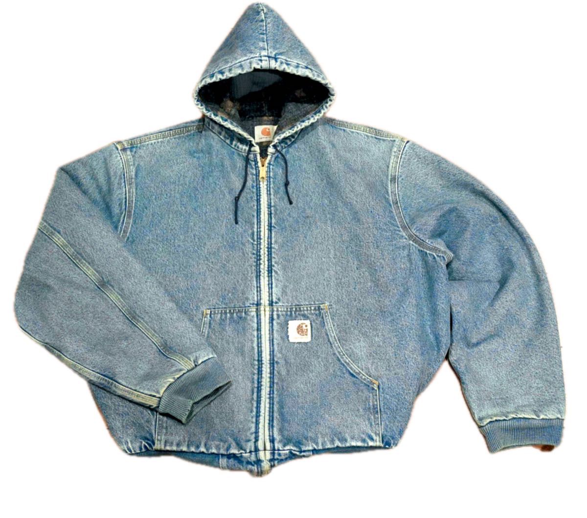 80〜90sアメリカ製carhartt denime active jacket アクティブ 80〜90sアメリカ製carhartt denime active jacket アクティブ
