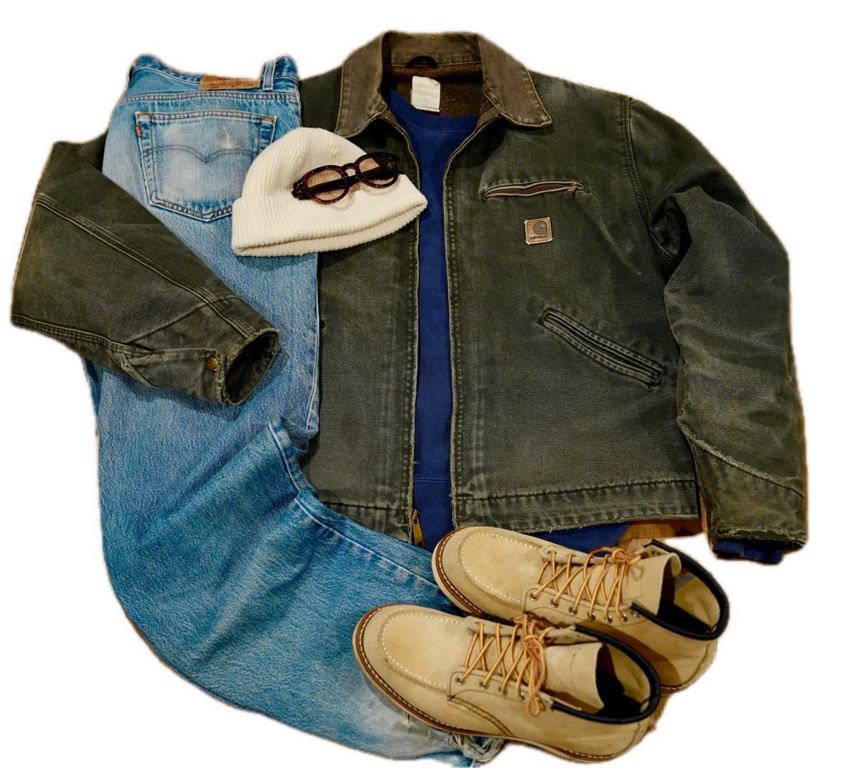 USA製 00s ビンテージ デトロイトジャケット J97 MOS Carhartt USA製 00s ビンテージ デトロイトジャケット J97 MOS Carhartt