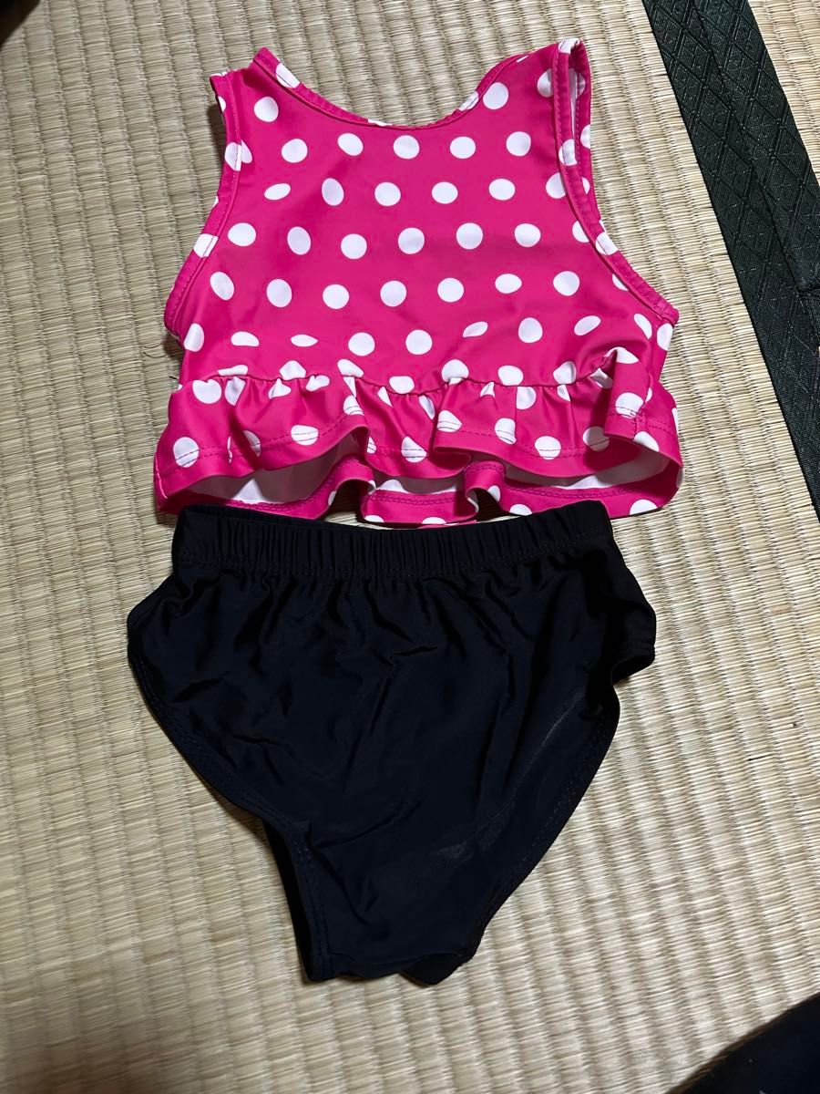 水着 セパレート ドット ふりふり 90cm 2-3year 女の子 可愛い 水着 セパレート ドット ふりふり 90cm 2-3year 女の子 可愛い