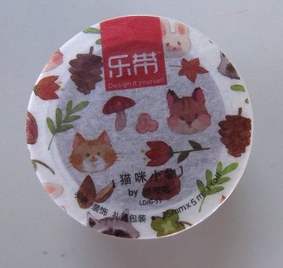 ★新品　可愛い　マスキングテープ　35mm　リス　猫　どんぐり　ネコ　うさぎ　たぬき　動物　マステ★_画像2