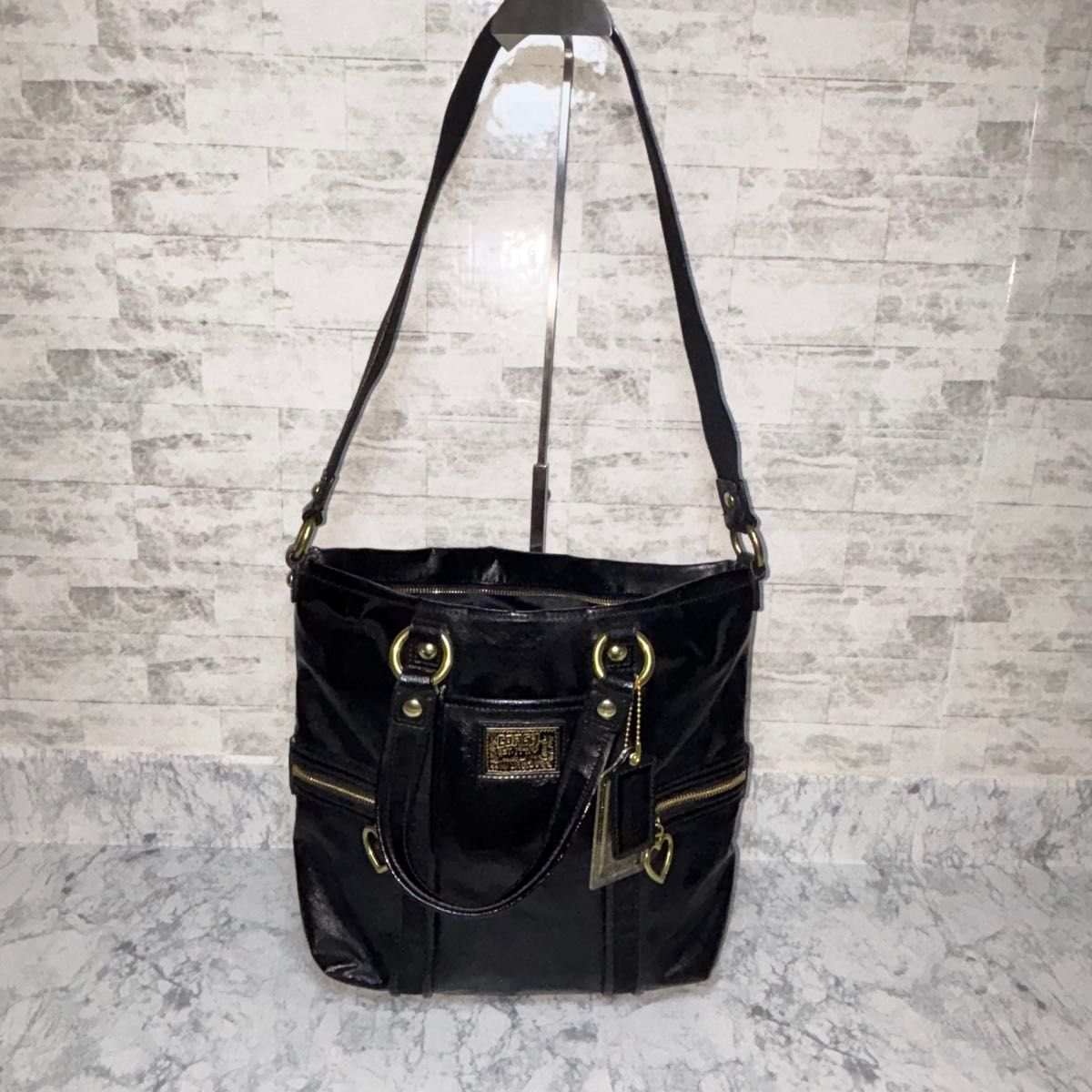 00s archive coach leather y2k デイジーポピー ショルダー 00s archive coach leather y2k デイジーポピー ショルダー