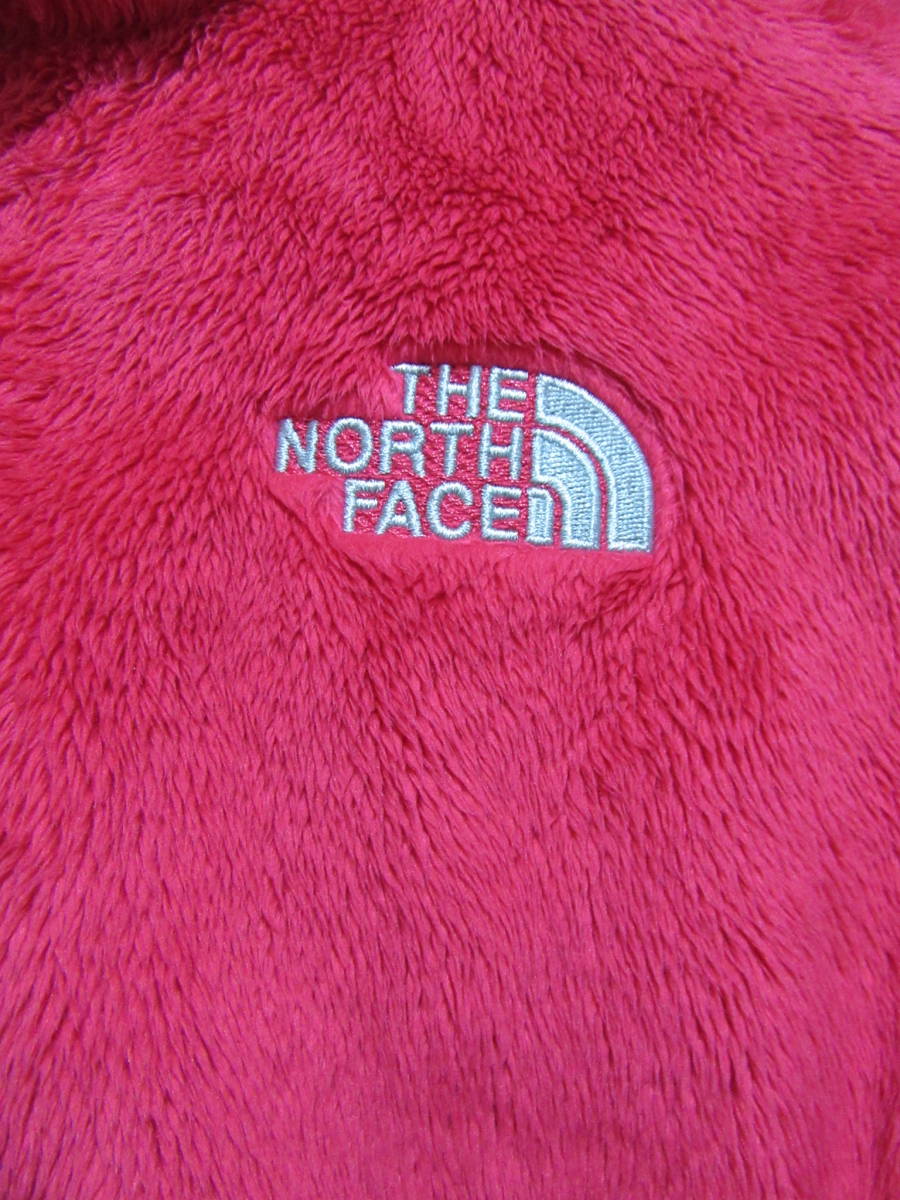 ☆送料無料☆THE NORTH FACE☆フリースジャケット☆レディースXS☆アウトドア☆赤系☆ｄ２０_画像2