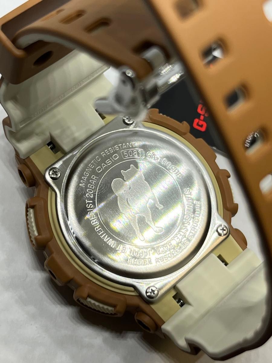新品未使用】カシオ G-SHOCK 柴犬限定モデルGA-100SHB-5AJR 新品未使用】カシオ G-SHOCK 柴犬限定モデルGA-100SHB-5AJR