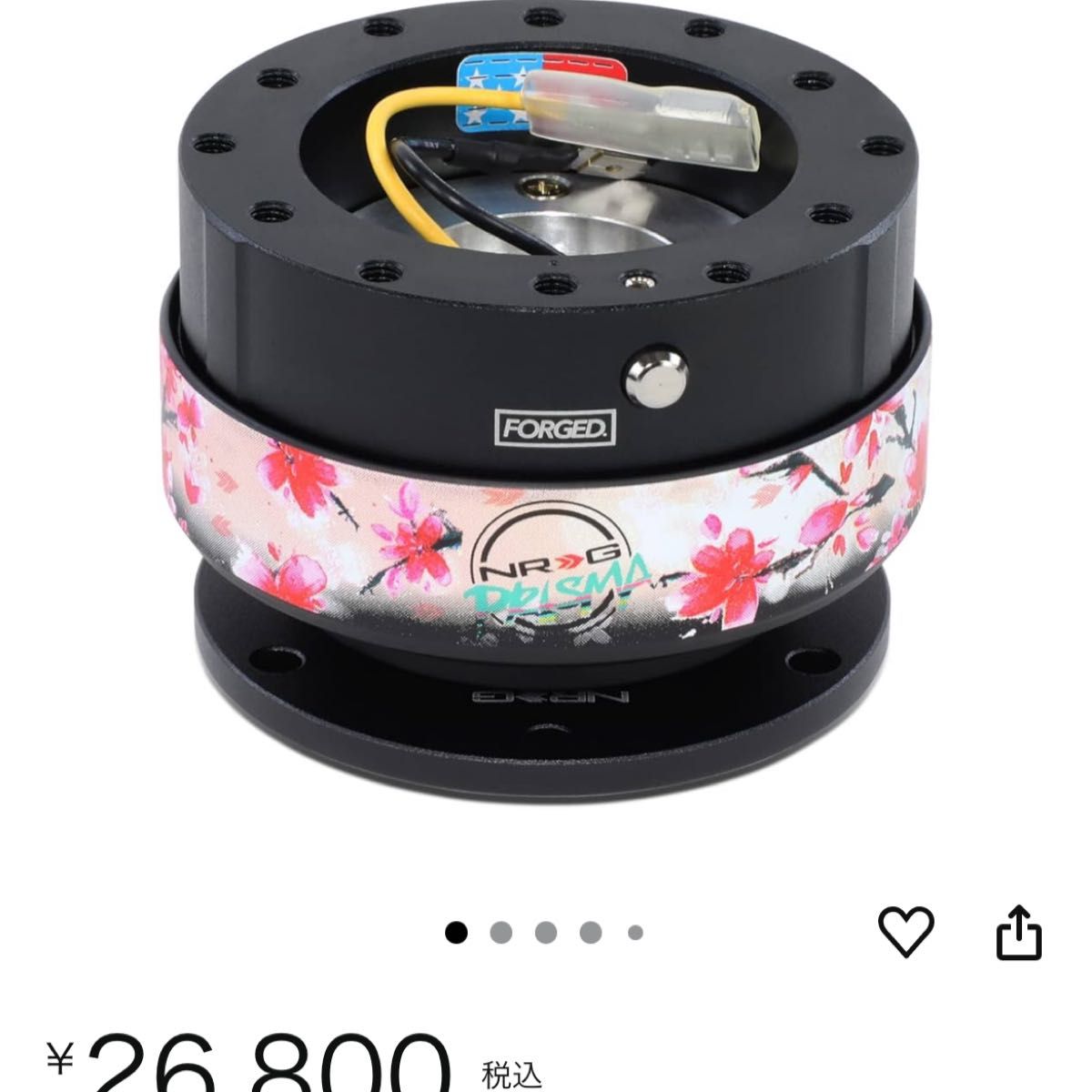 NRG PRISMA 花 限定 ステアリング脱着 クイックリリース NRG PRISMA 花 限定 ステアリング脱着 クイックリリース
