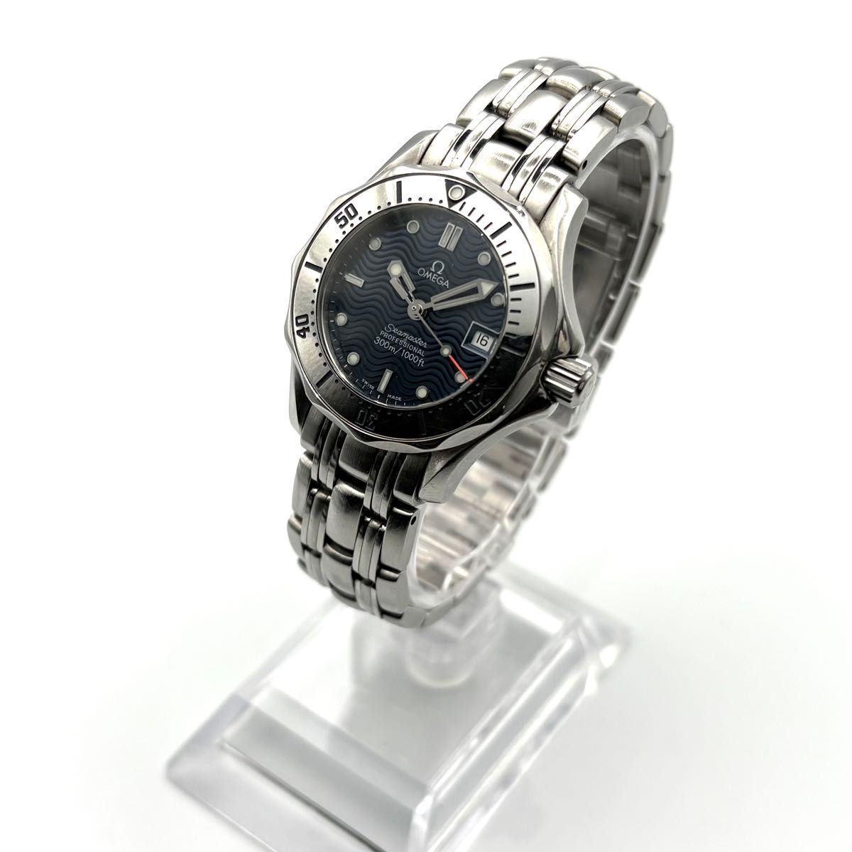 美品・稼働品】オメガ OMEGA シーマスター 300 デイト クォーツ 美品・稼働品】オメガ OMEGA シーマスター 300 デイト クォーツ