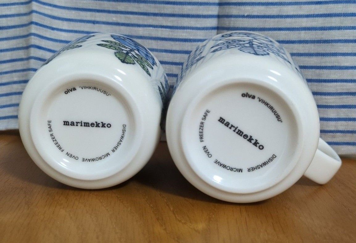 marimekko マグカップ ラテマグ セット 青 ブルー マリメッコ marimekko マグカップ ラテマグ セット 青 ブルー マリメッコ