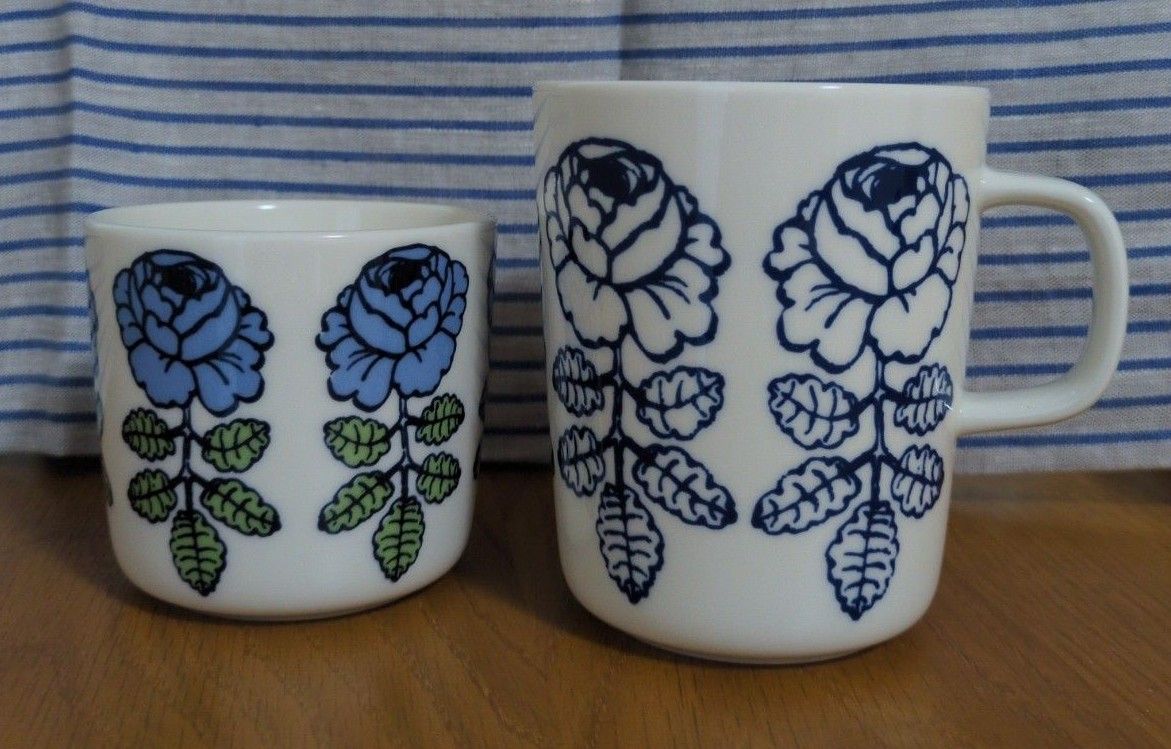 marimekko マグカップ ラテマグ セット 青 ブルー マリメッコ marimekko マグカップ ラテマグ セット 青 ブルー マリメッコ