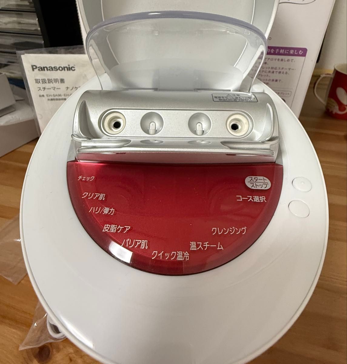 パナソニック スチーマー ナノケア W温冷エステ ピンク EH-SA96 パナソニック スチーマー ナノケア W温冷エステ ピンク EH-SA96