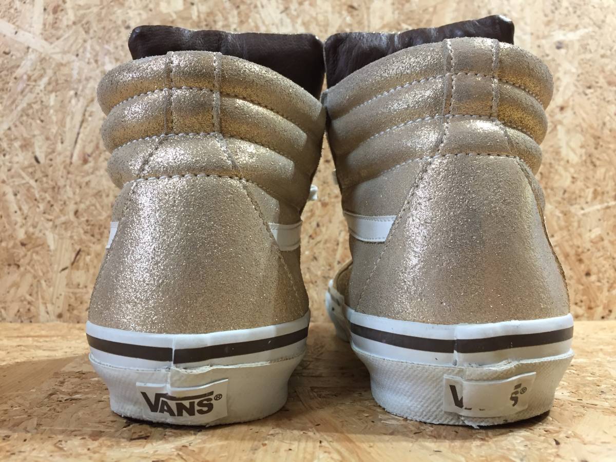 VANS BIG TONGUE SK8-Hi US10 GOLD ゴールド ヴァンズ ハイカット_画像3