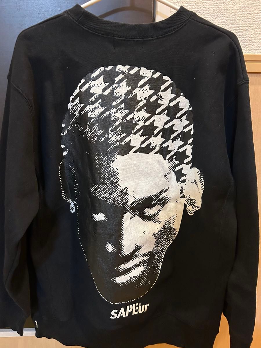 SAPEur HOUNDS TOOTH HEAD CREWSWEAT ロッドマン サプール 千鳥 SAPEur HOUNDS TOOTH HEAD CREWSWEAT ロッドマン サプール 千鳥