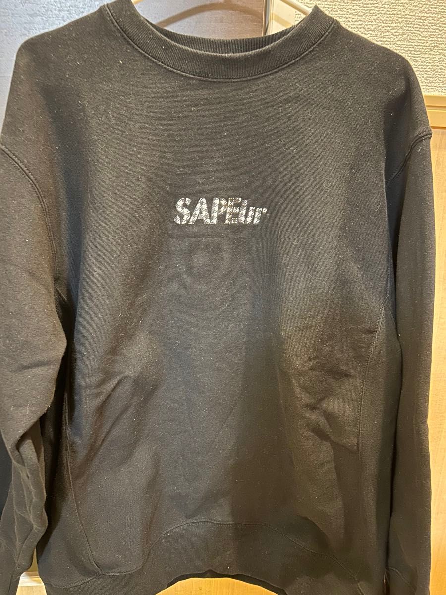 SAPEur HOUNDS TOOTH HEAD CREWSWEAT ロッドマン サプール 千鳥 SAPEur HOUNDS TOOTH HEAD CREWSWEAT ロッドマン サプール 千鳥