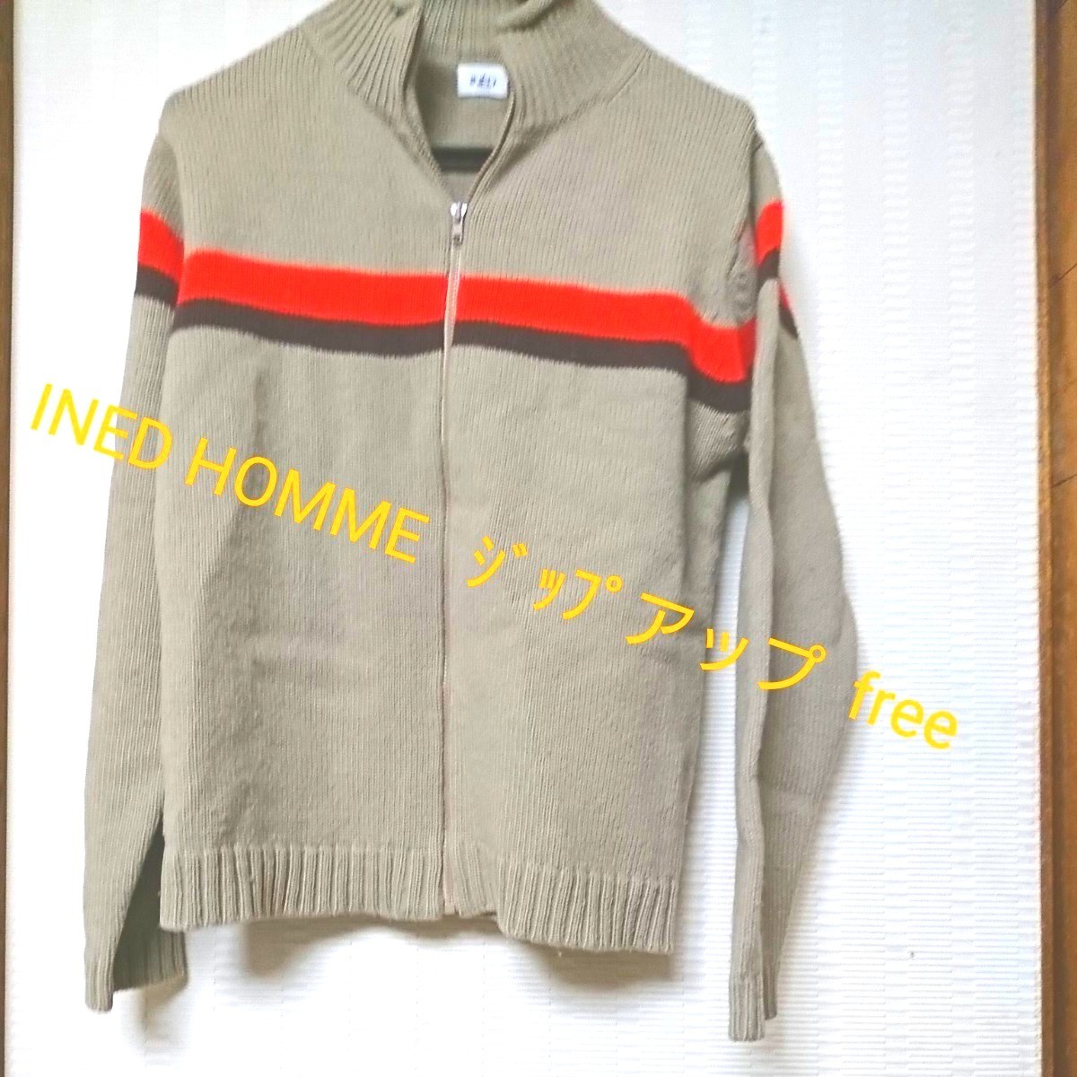 INED HOMME   ジップアップブルゾン  美品