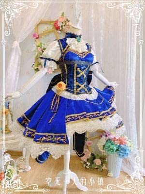 修正版高品質アイドルマスターシンデレラガールズ 鷺沢文香+ 髪飾り+靴下コスプレ衣装 風(ウィッグ 靴別売り)_画像3