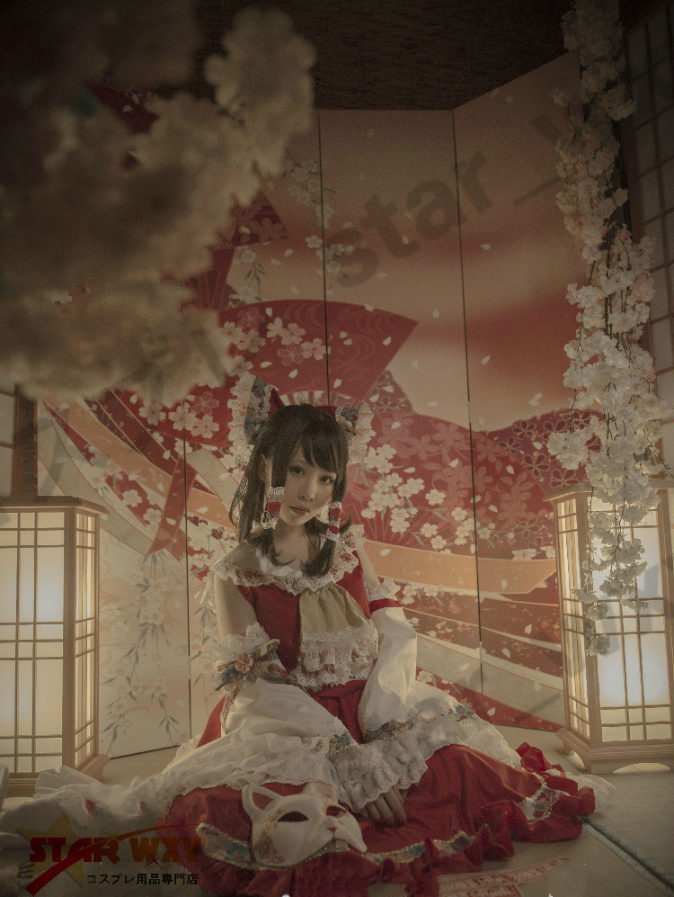 修正版高品質 コスプレ衣装 東方Project 博麗霊夢 巫女 風(ウィッグ 靴別売り)
