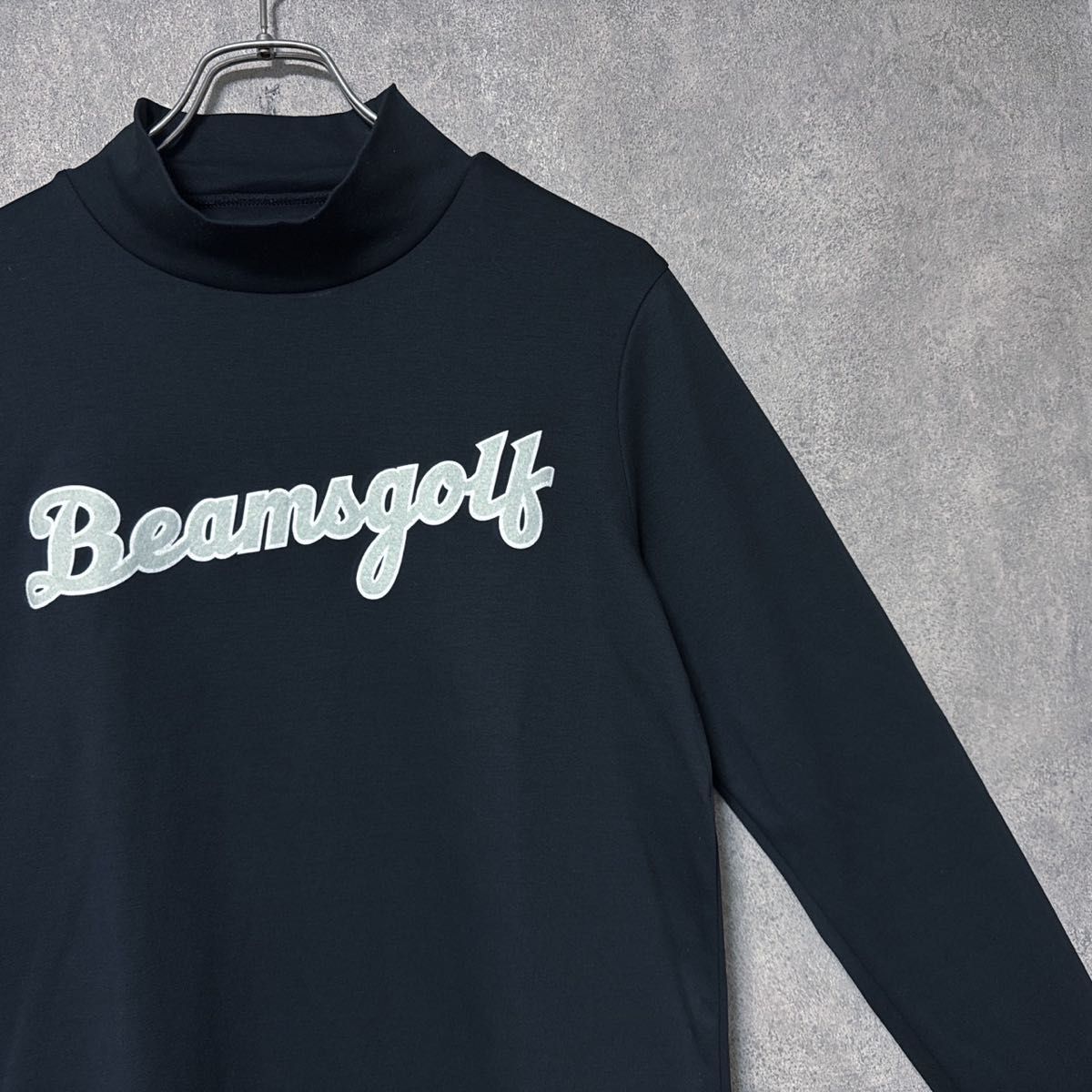 BEAMS GOLF ビームスゴルフ ロゴ モックネック 長袖 シャツ BEAMS GOLF ビームスゴルフ ロゴ モックネック 長袖 シャツ