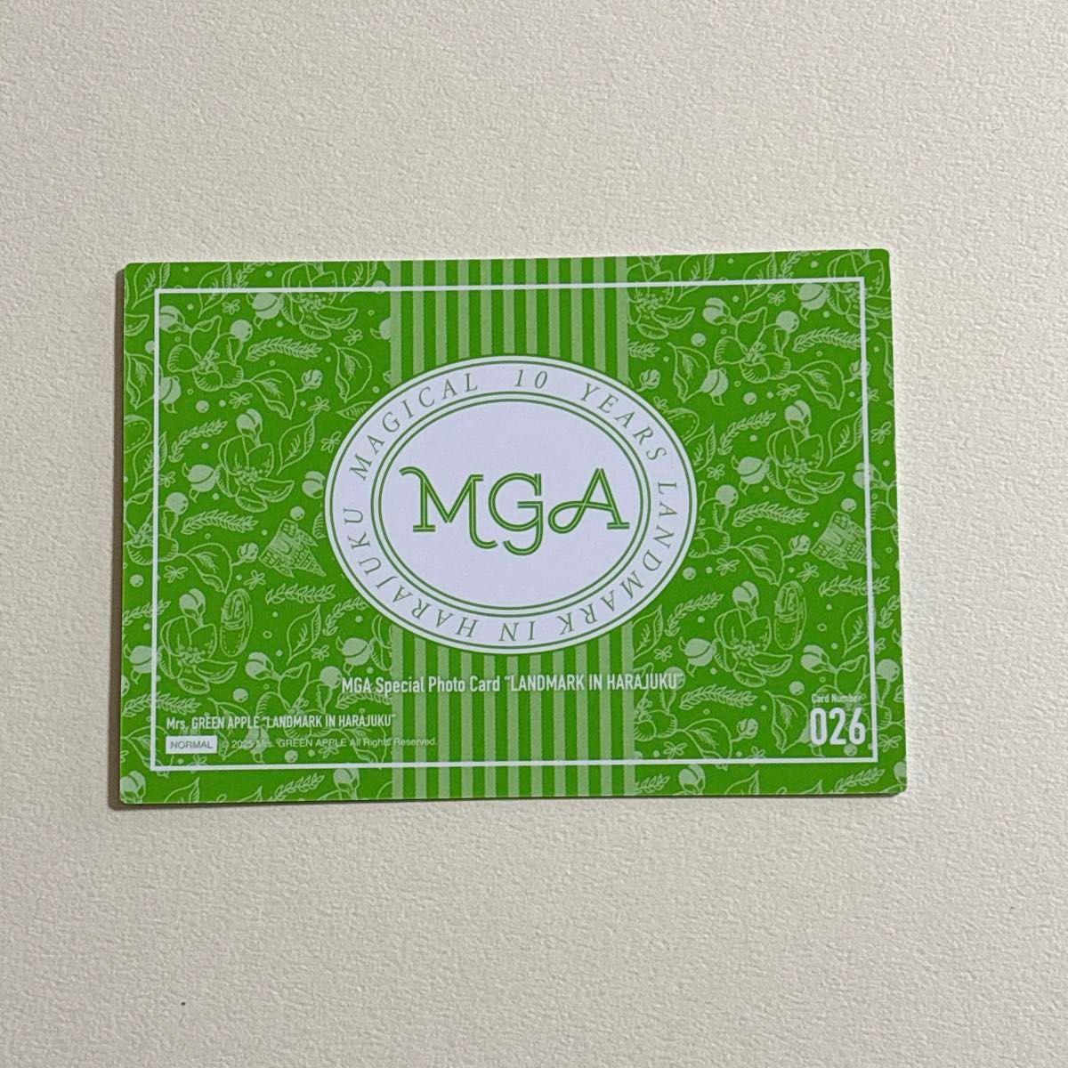 Mrs GREEN APPLE フォトカード 【MAGICAL 10 YEARS】 大森元貴 Mrs GREEN APPLE フォトカード 【MAGICAL 10 YEARS】 大森元貴