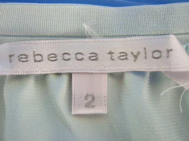 【お買得】★レディース上下2点セット★①CLEMENZA/半袖カットソー/オレンジ/L　②rebecca taylor/ひざ丈スカート/グリーン系/サイズ2_画像6