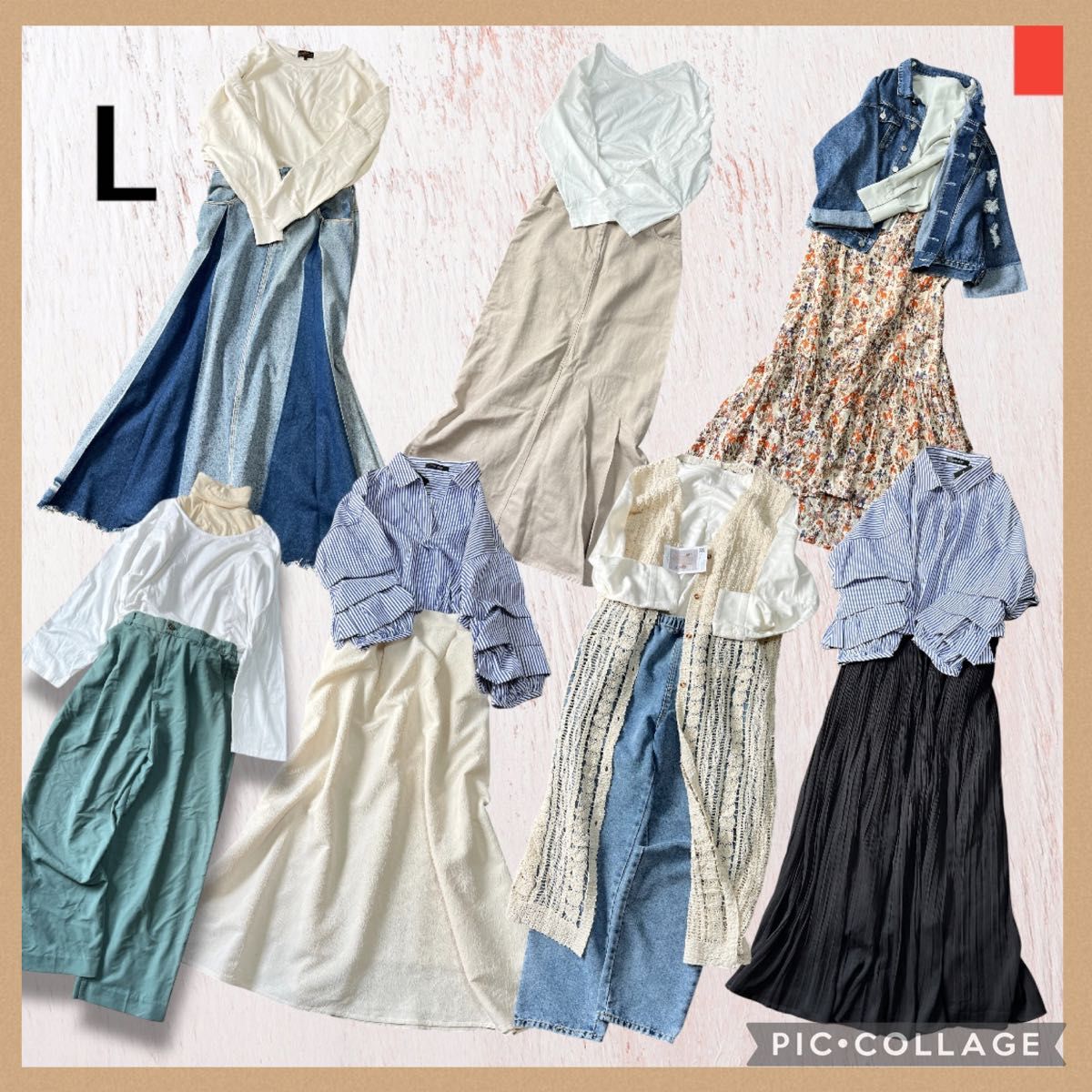 コーデ売り まとめ売り レディース服 Lサイズ 春服 綺麗め コーデ売り まとめ売り レディース服 Lサイズ 春服 綺麗め