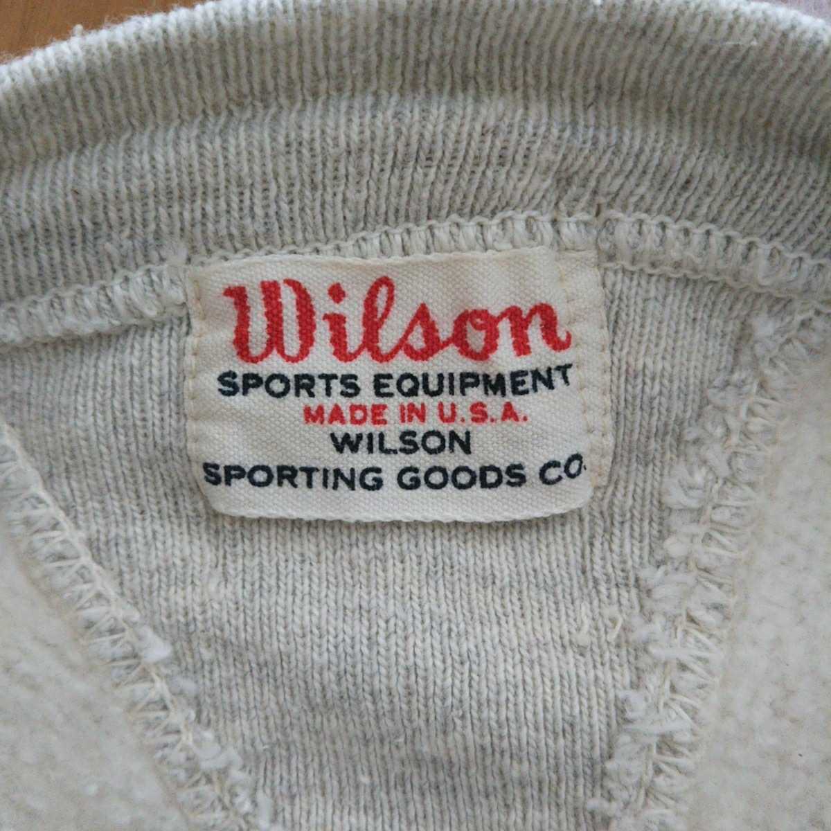 ヴィンテージ ４０ｓ Wilson 両V スウェットシャツ たぶん未使用・デッドストック