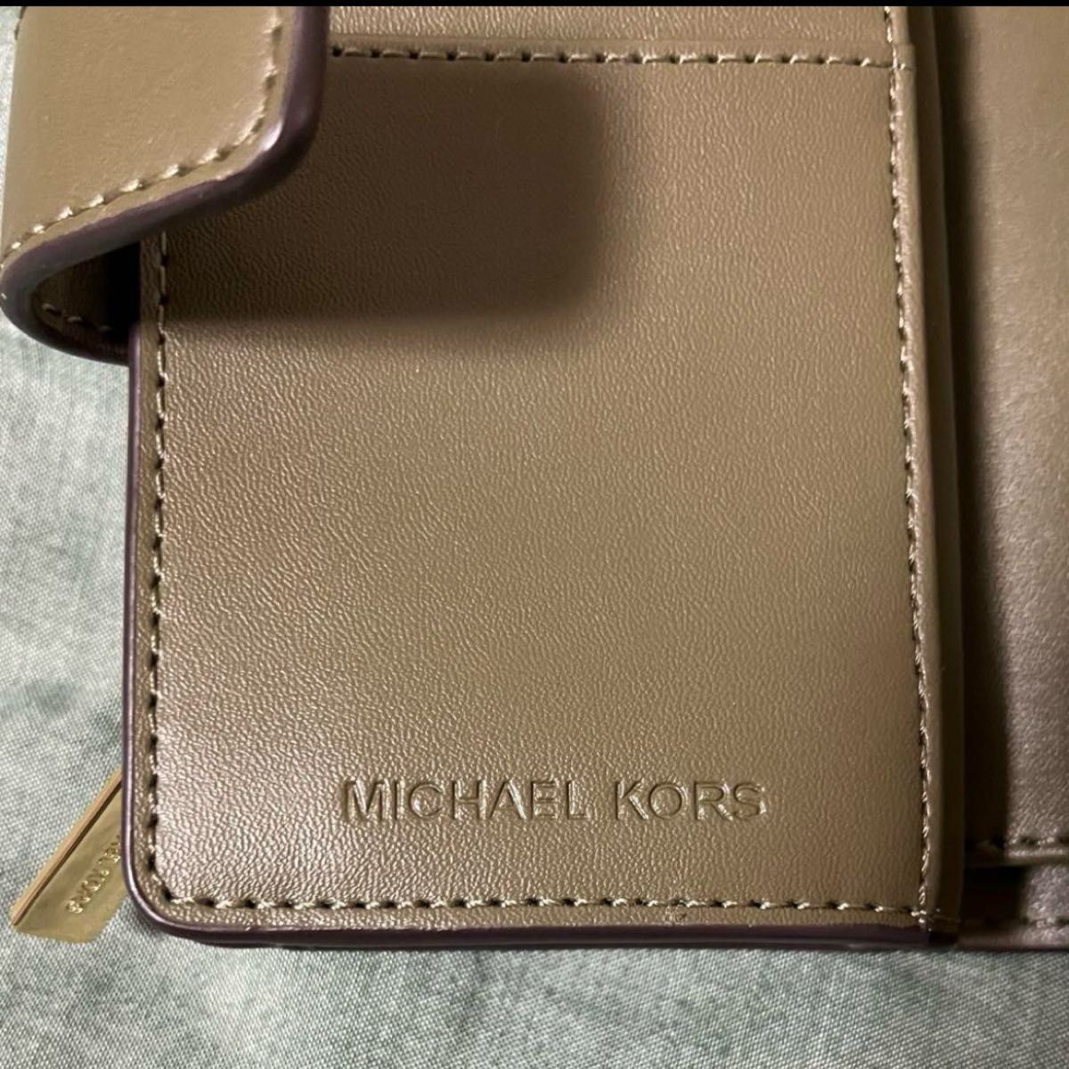 MICHAEL KORS 折り財布 カーキ グリーン 二つ折り財布 MK柄 MICHAEL KORS 折り財布 カーキ グリーン 二つ折り財布 MK柄